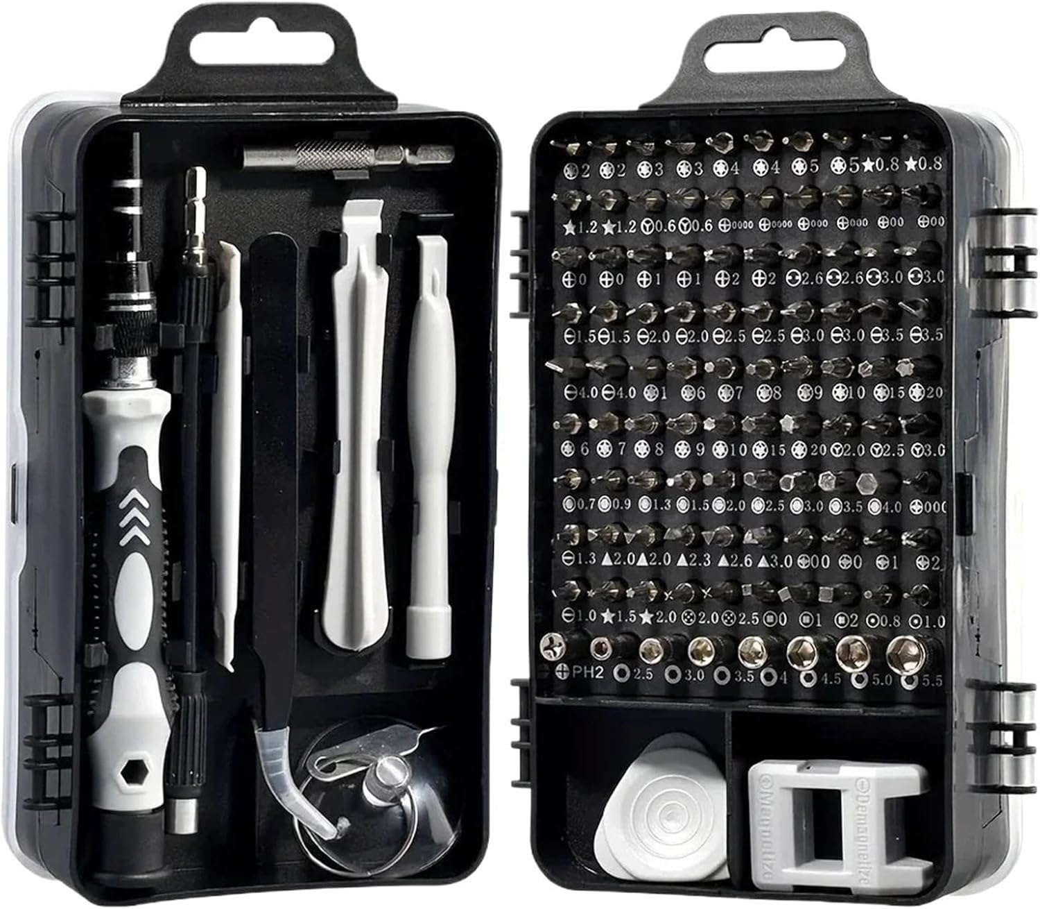 Electronics Screwdriver Set 115 in 1 Precision Screwdriver Tools Nut Driver Professional Magnetic Repair Tools Laptop Repair(Gray)