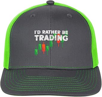 Id Rather be Trading Stocks Markets Trading Gifts Baseball Cap Ball Hats for Mens Light Weight Cap Ponytail Baseball Hat