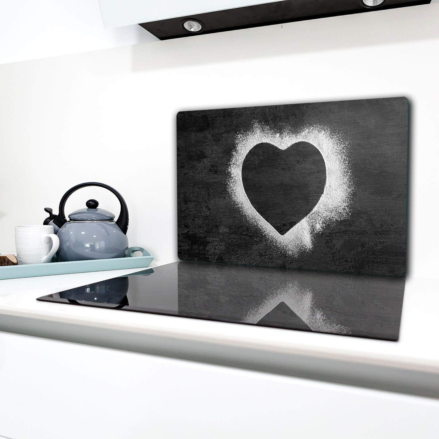 QTA Piastra Copripiano In Vetro Temperato 80x52 Cm Per Fornelli A Induzione, Elettrici E Vetroceramica, Protezione E Superficie Lavoro - 4