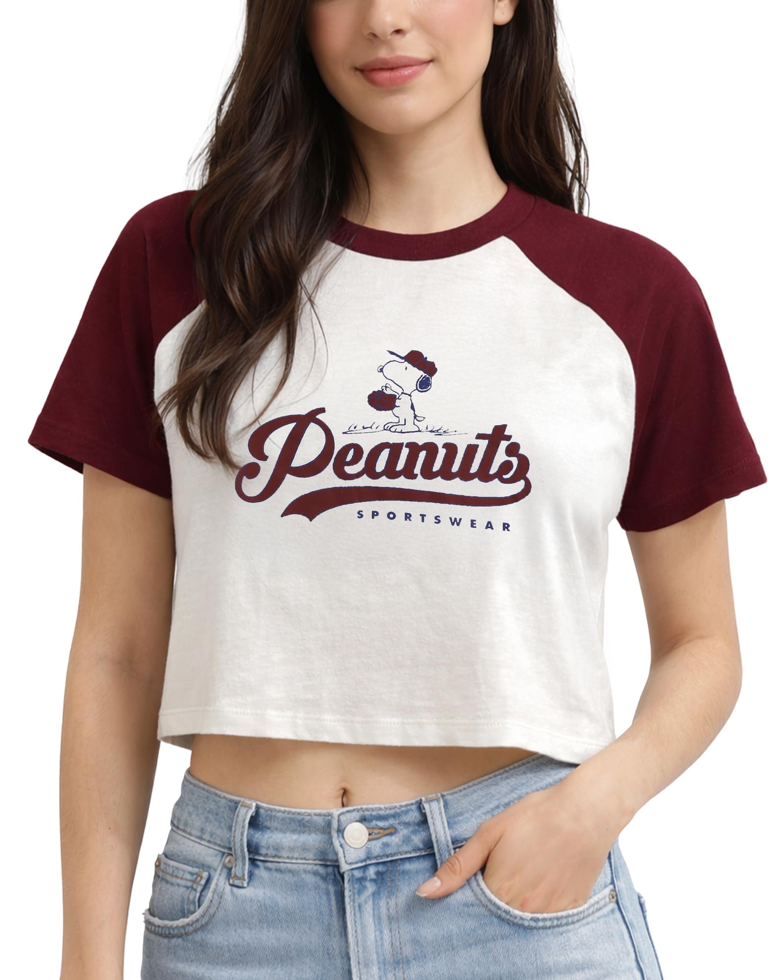 Peanuts Snoopy Charlie Brown Woodstock Womens Graphic Tee, Sizes Run Small