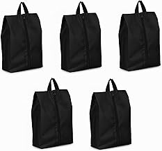 SWAZE Premium Shoe Bag for Travel | Shoe Pouch, Shoe Cover for Storage, Shoe Bags for Travelling, Shoe Organizer for Travel, Shoes Packing Pouch, Shoe Pouch for Storage & Washable Covers (BLACK 5 pcs)