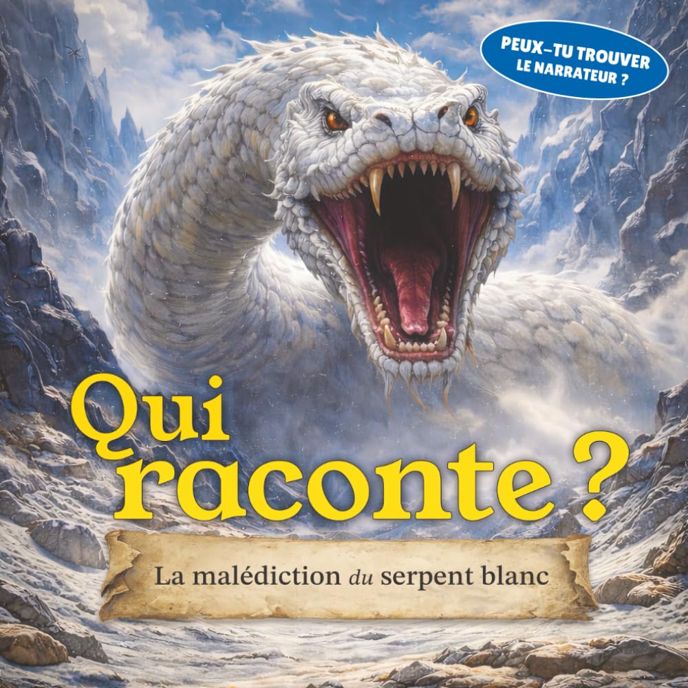 Qui raconte ? La malédiction du serpent blanc: Un récit où le lecteur doit découvrir qui raconte l’histoire