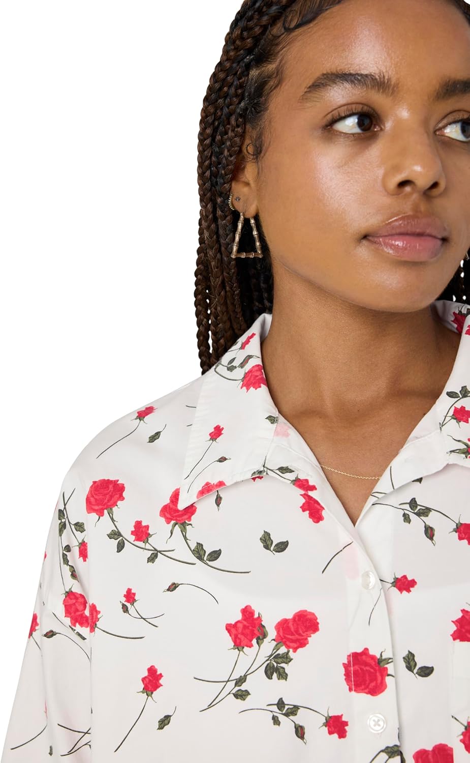 florence by mills Women's Couch Date Collection Oversized Button-Down Sleep Shirt - Image 5