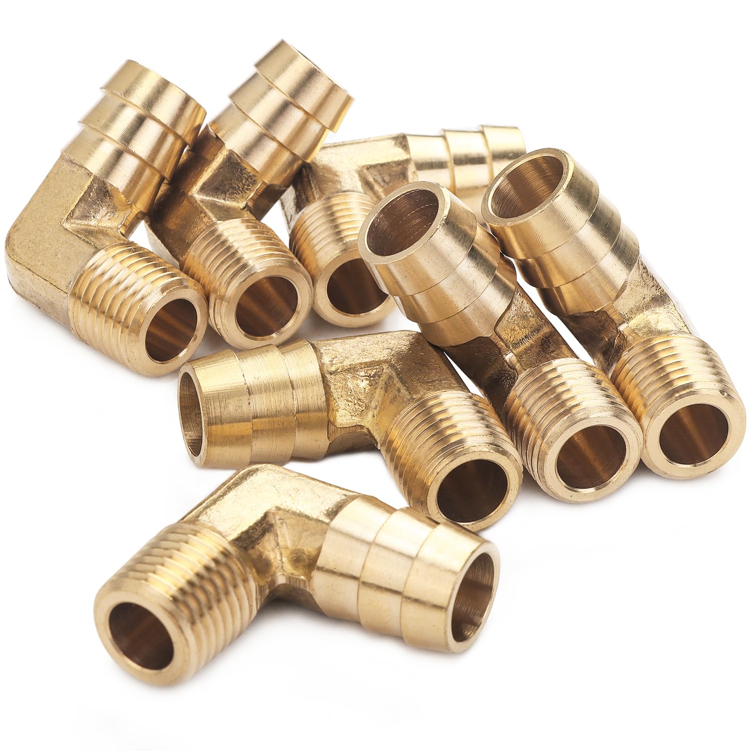 Adaptador de latón 5/16 de alta durabilidad con rosca cónica 1/8 NPT macho
