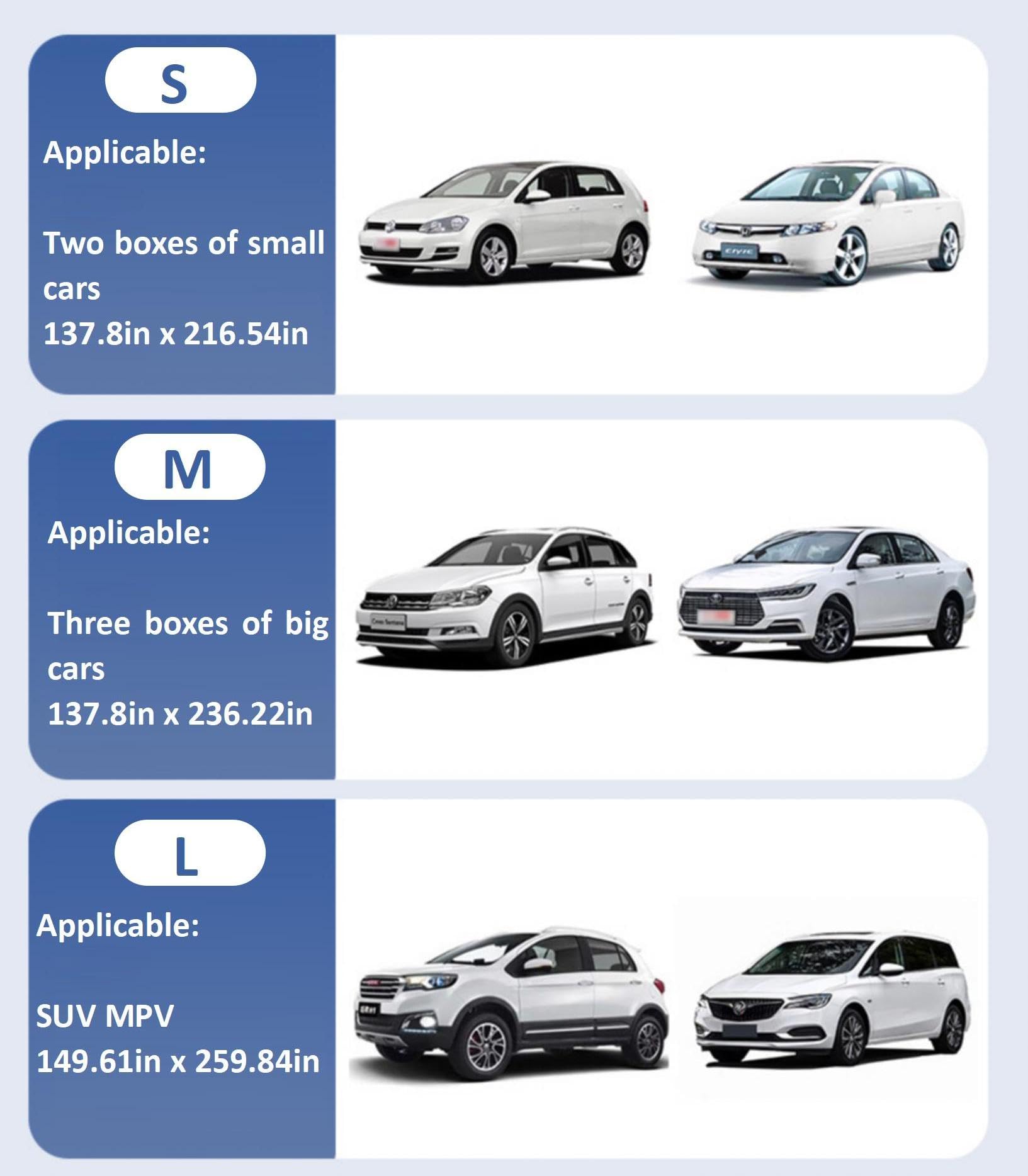 Disposable Car Covers Waterproof Dust Protection for Vehicles Fits Most Sedans SUVs L 12-23 ft - Transparent Plastic — view 9