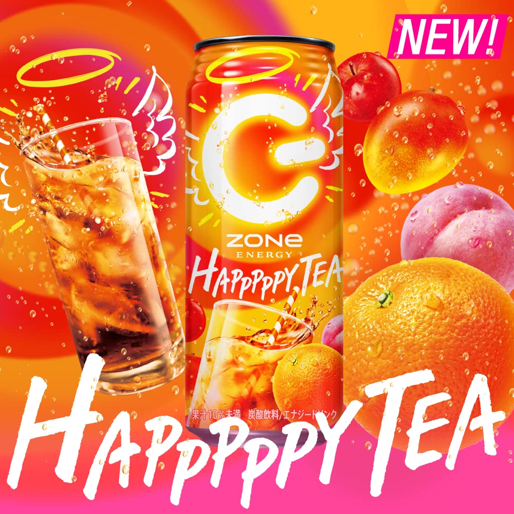 Amazon.co.jp: ZONe ENERGY HAPPPPPY TEA エナジードリンク 500ml×24本 