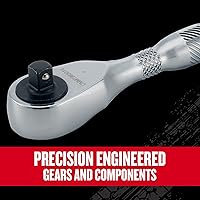 Vista 6 de CRAFTSMAN Trinquete Serie V, accionamiento de 1/4 pulgadas, 80 dientes (CMMT86301V)