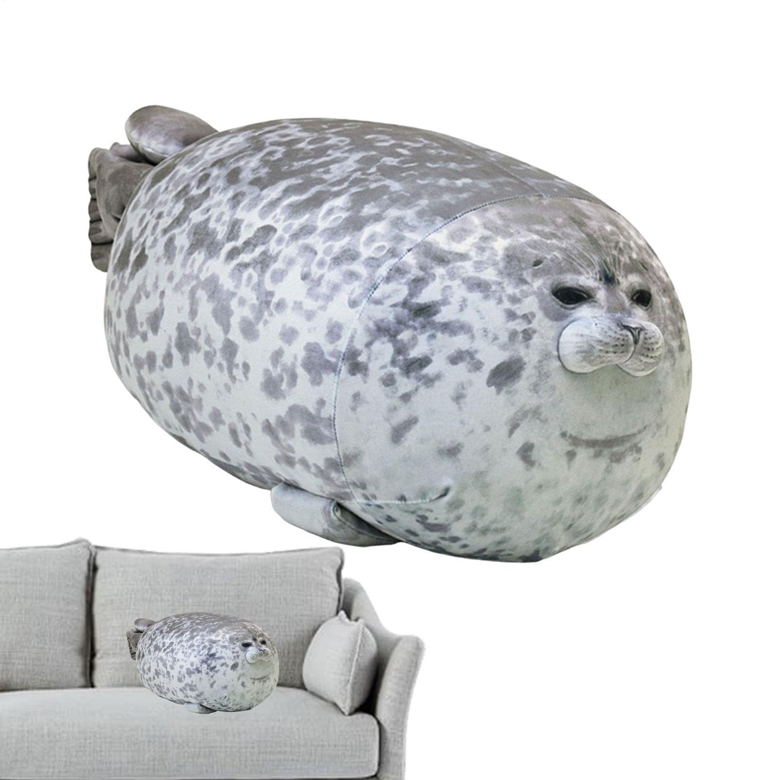 Seal Pillow Cute Chubby Seal Plush Toy Realistic Soft Doll For Kids Birthday Stuffed Animals Pillow 30cm/40cm