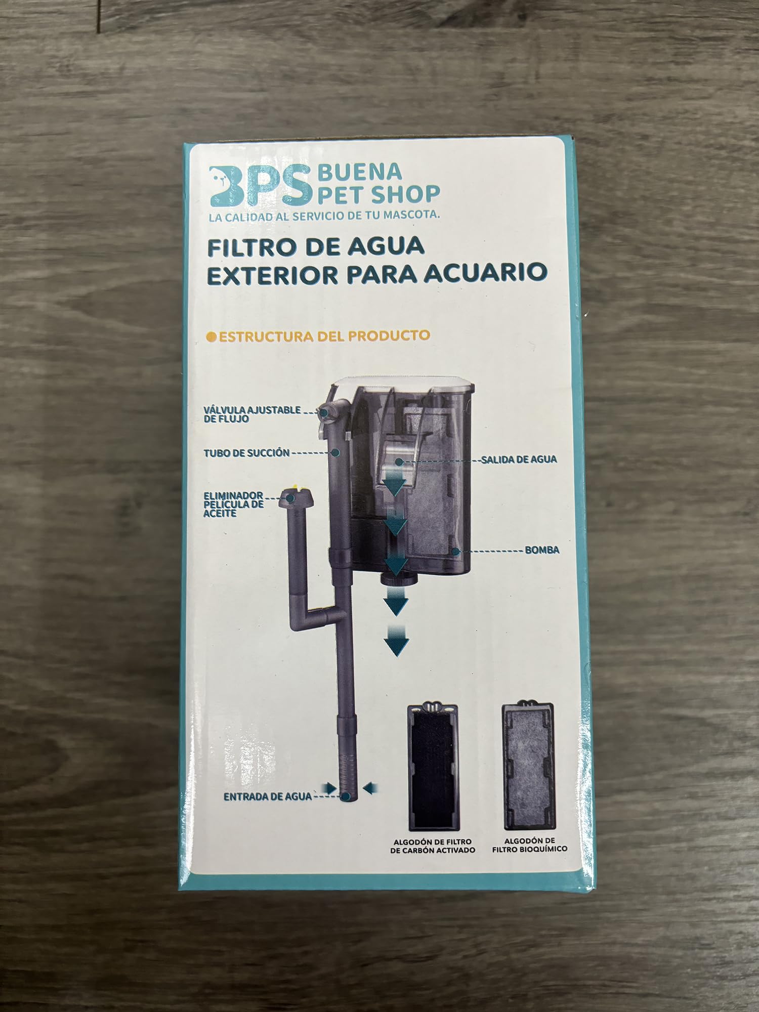 BPS Filtro professionale Acquario Filtro a zaino esterno per acquario Risparmio energetico BPS-6146