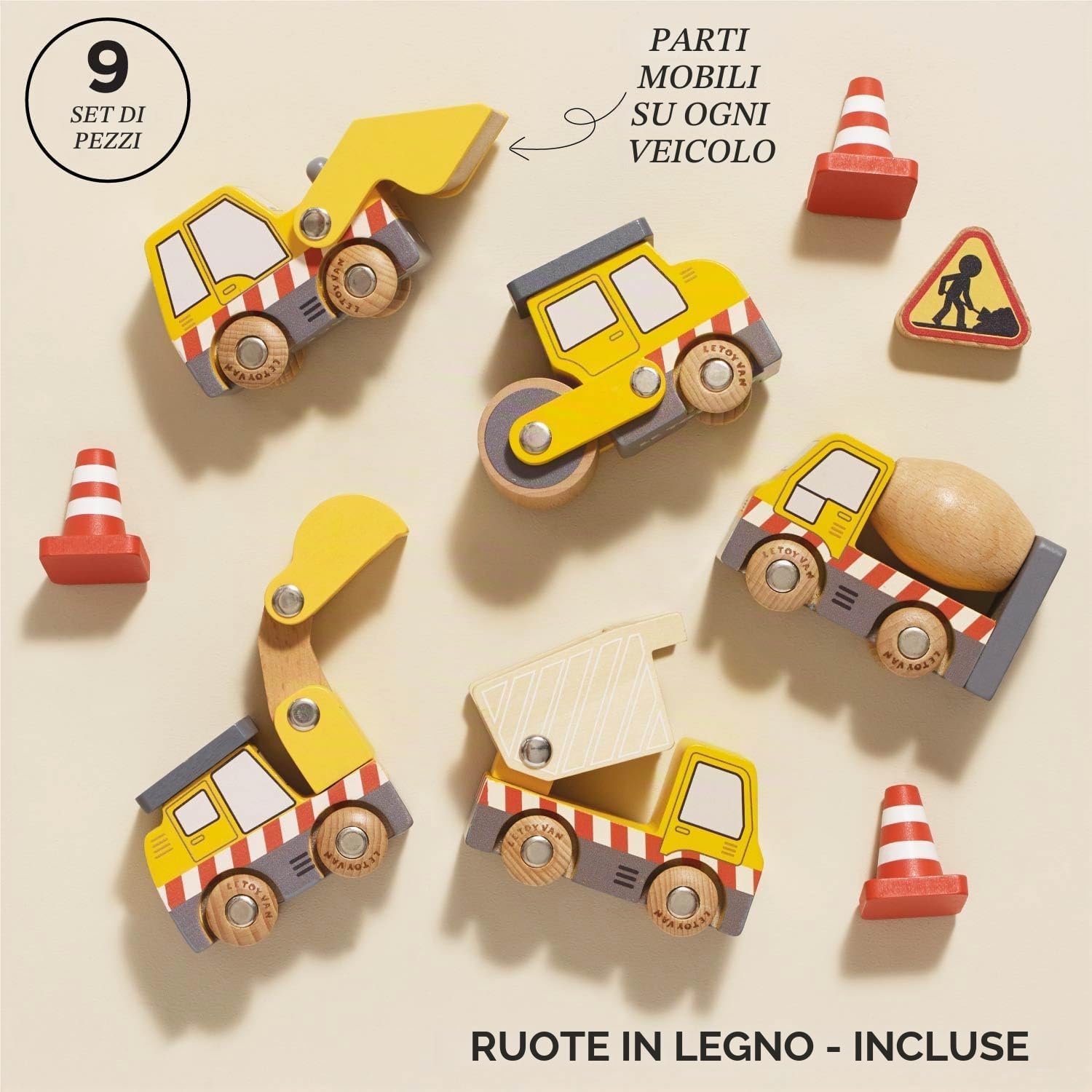 Le Toy Van, set di veicoli da cantiere