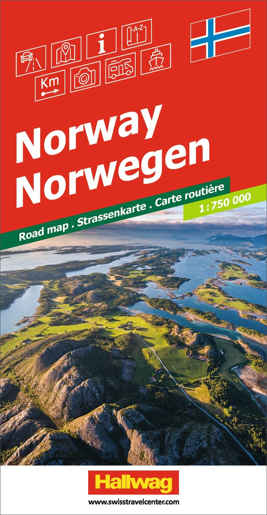 Norway: Inkl. Transitpläne, Ortsverzeichnis und Reiseinformationen (Road maps)