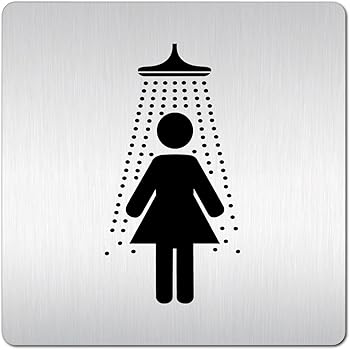 Kinekt3d Türschild Personal WC 100mm Rund - Made In Germany Aluminium