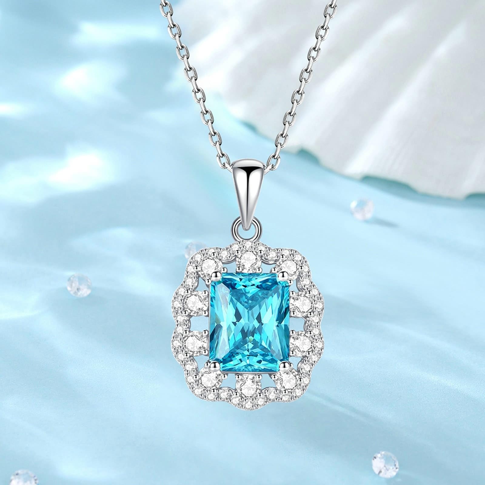 Naszyjnik z żółtego złota 18K Au750 z radianem topaz, luksusowy wisiorek 45 cm