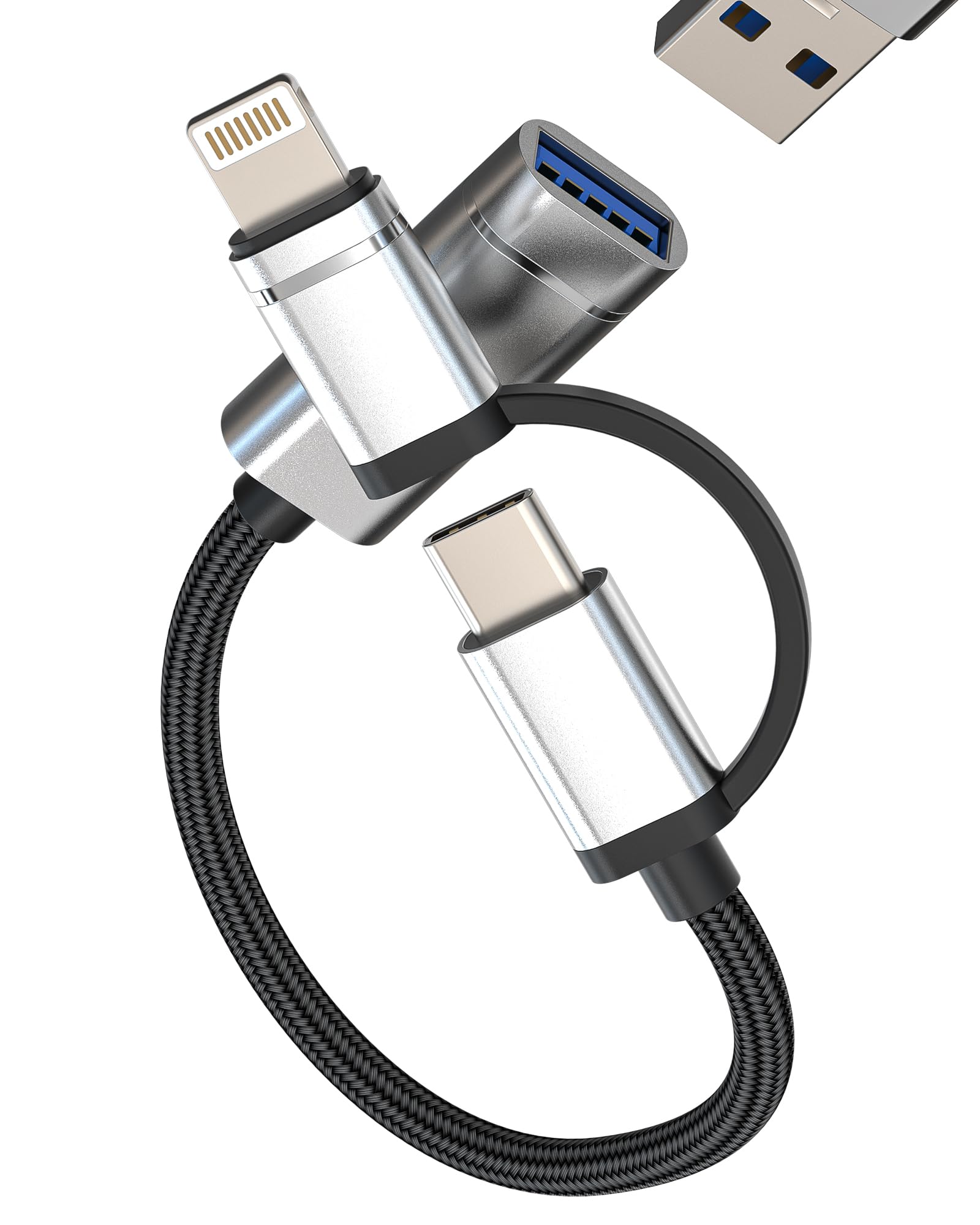 Amazon.co.jp: アイフォンUSB 3.0変換アダプタ（2in1）Lightning USB C