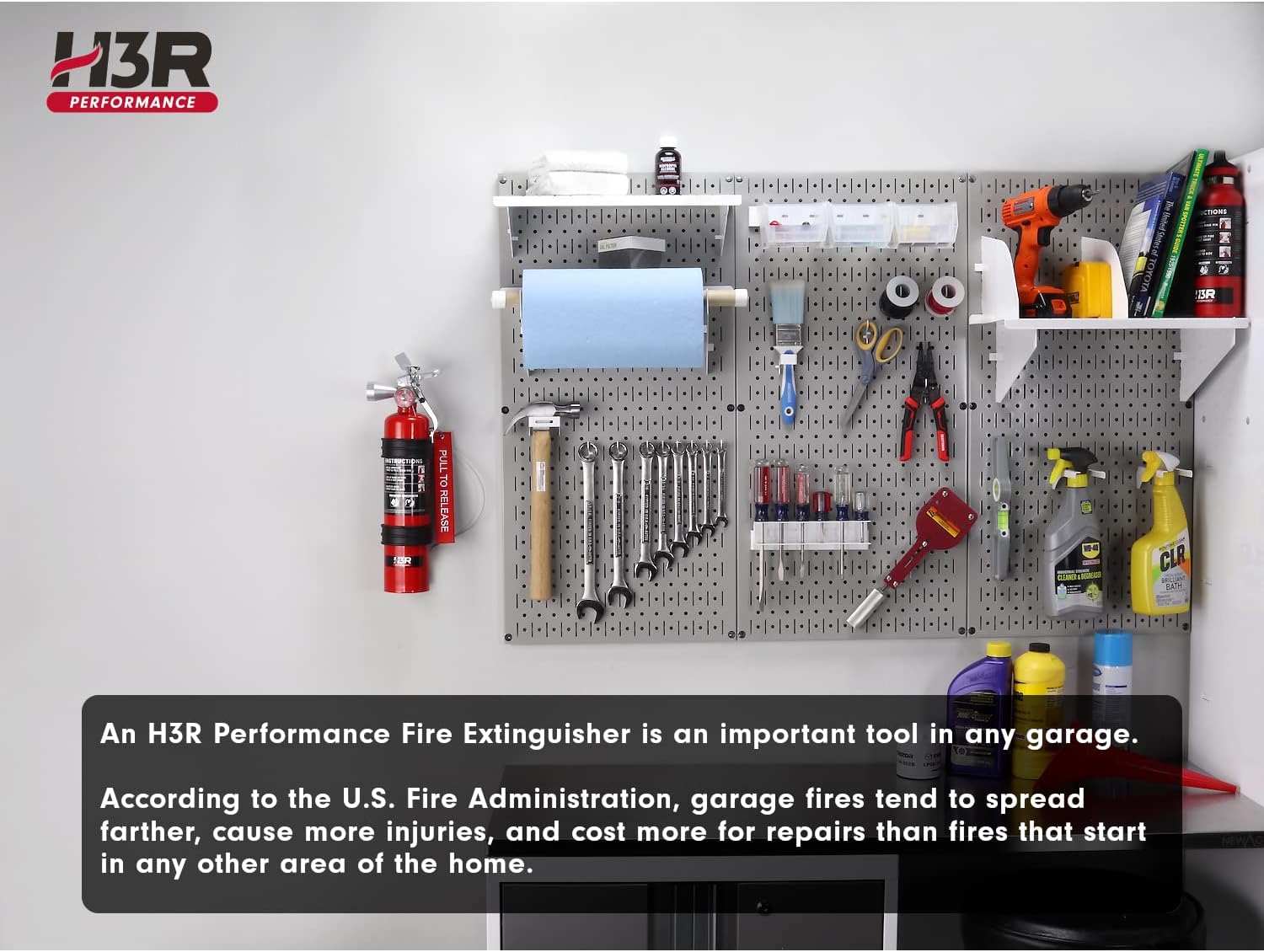 HalGuard Compact Fire Extinguisher for Vehicles, Race Cars & Trucks | Clean Halotron – No Powder, No Mess | Rechargeable & Safe for Engine, Interior, Electronics | UL Listed | Black 1.4 lbs