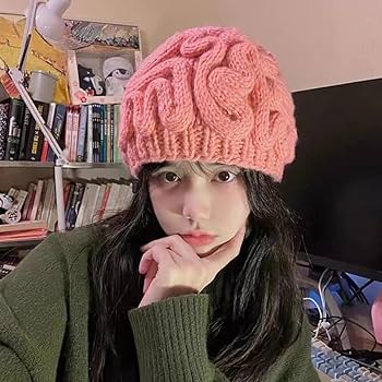 ★期間限定値下げ★お花畑 ぺのむの脳みそキャップ ニット帽 個性的 ☆期間限定値下げ☆お花畑 ぺのむの脳みそキャップ ニット帽 個性的