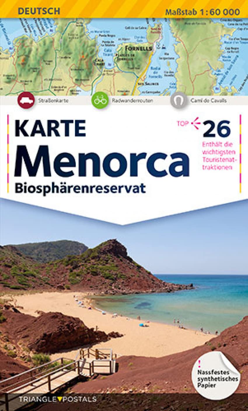 Menorca, landkarte Landkarte Triangle Postals 9788484780786 Books Amazon.ca