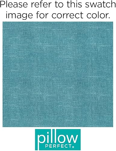 Vista 125 de Pillow Perfect - Cojín cuadrado para asiento de esquina para exteriores o interiores, color cobalto