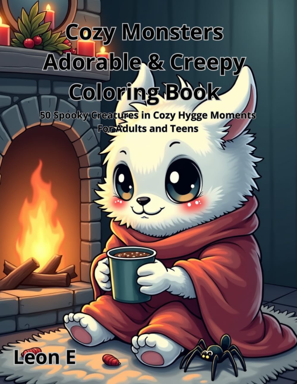 Cozy Monsters Adorable & Creepy Coloring Book: 50+ Spooky Creatures in Cozy Hygge Moments For Adults and Teens (Includes multiple books in the Spooky Adventures series)