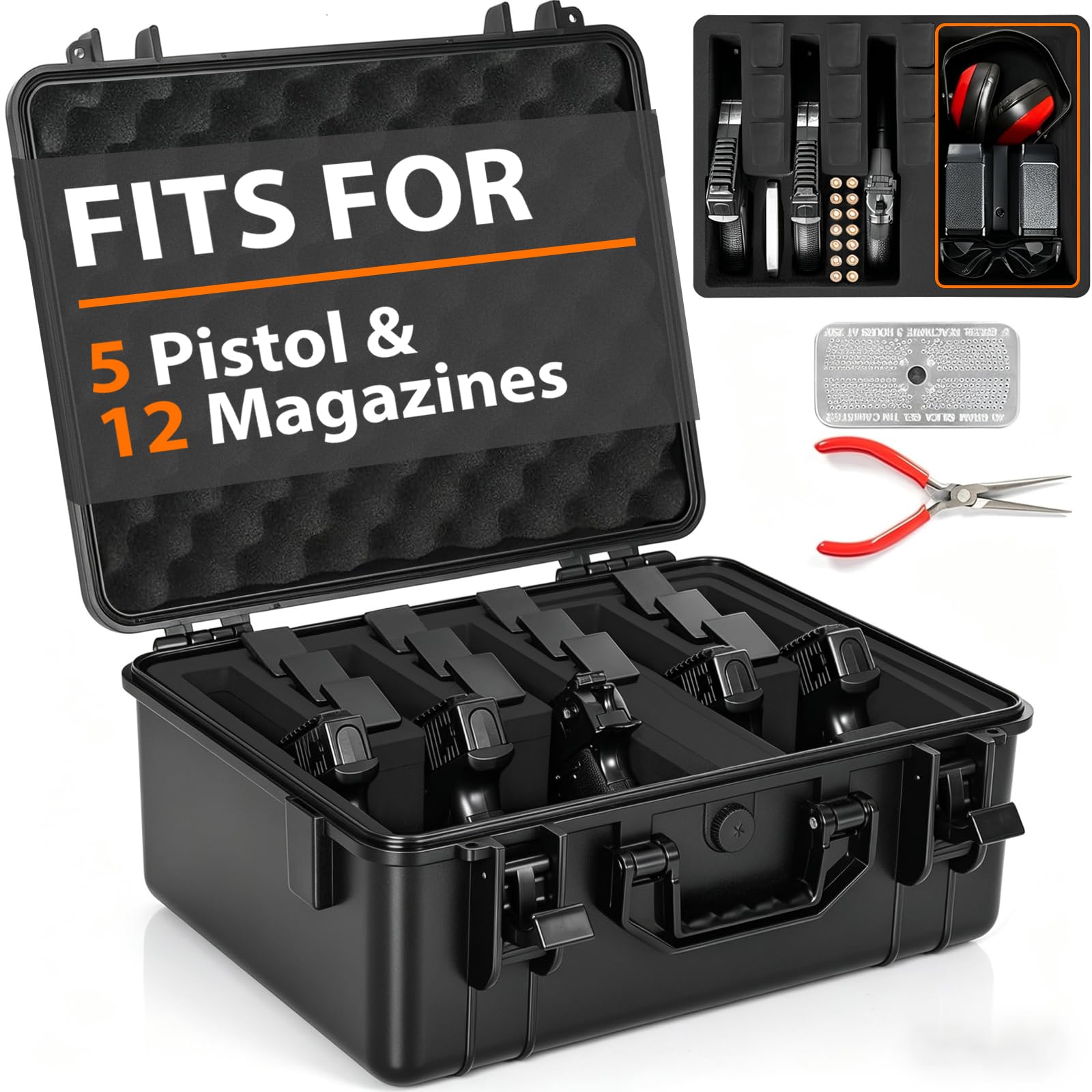 TSA Approved Waterproof Gun Pistol Case