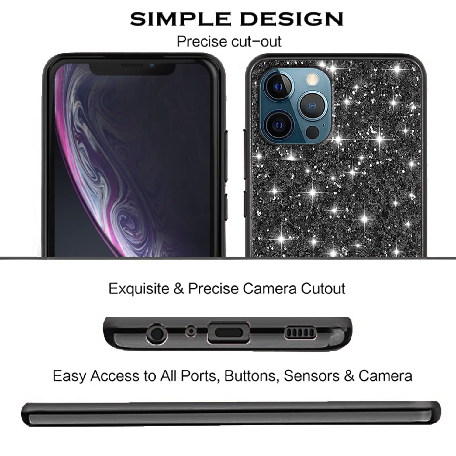 Protezione Fotocamera IPhone Custodia Per IPhone 11, 12, 13, 14, 15, 16 Pro Max Con Anello - Silicone Liquido, Sottile, Protettiva E Anti-Graffio Custodia Slim Con Supporto E Anello Portatile - Foto 7