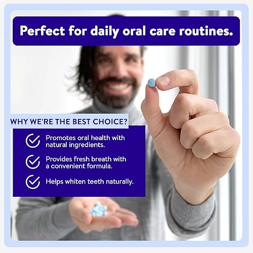 Miniatura 3 de Active Wow Pastillas de enjuague bucal, enjuague bucal masticable, tabletas refrescantes del aliento, sin flúor, sin alcohol, veganas, sin azúcar,