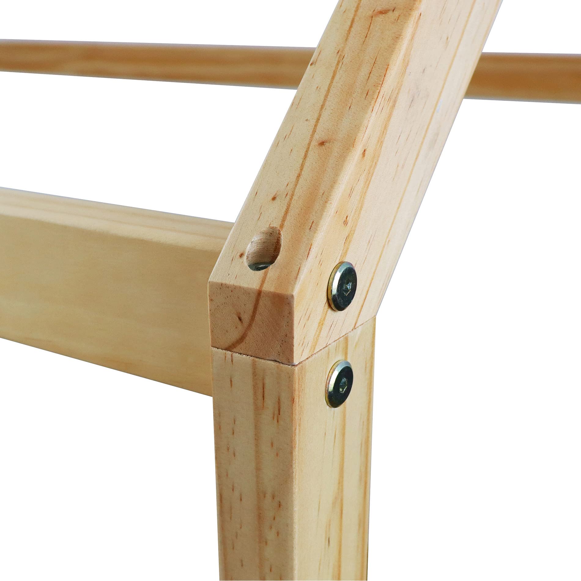 Rebecca Mobili Letto Montessori Bambini, Lettino Cameretta Bambini, Forma Casetta, Legno Di Pino, Design Nordico, Rete Con Doghe 90 x 200 cm - Art. RE6763