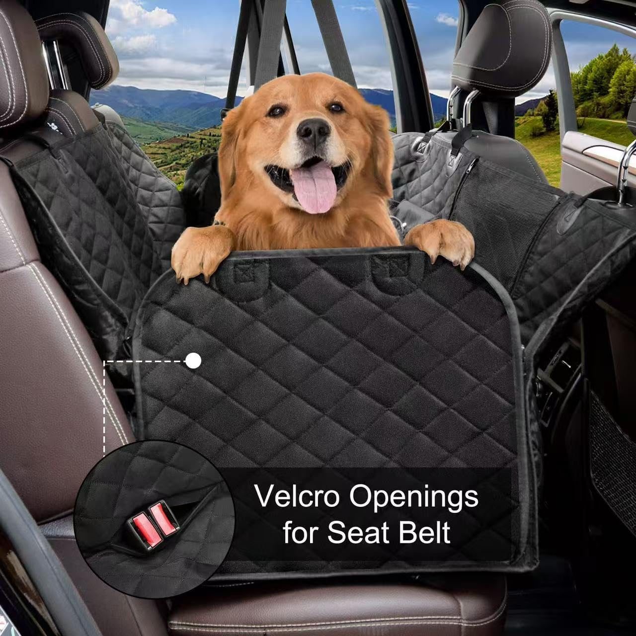 Housse de Siège Chien pour Smart #1 2023-2026, Protection Siège Arrière Premium Hamac pour Chien Tapis Voyage Chien Imperméable Accessoire Voiture