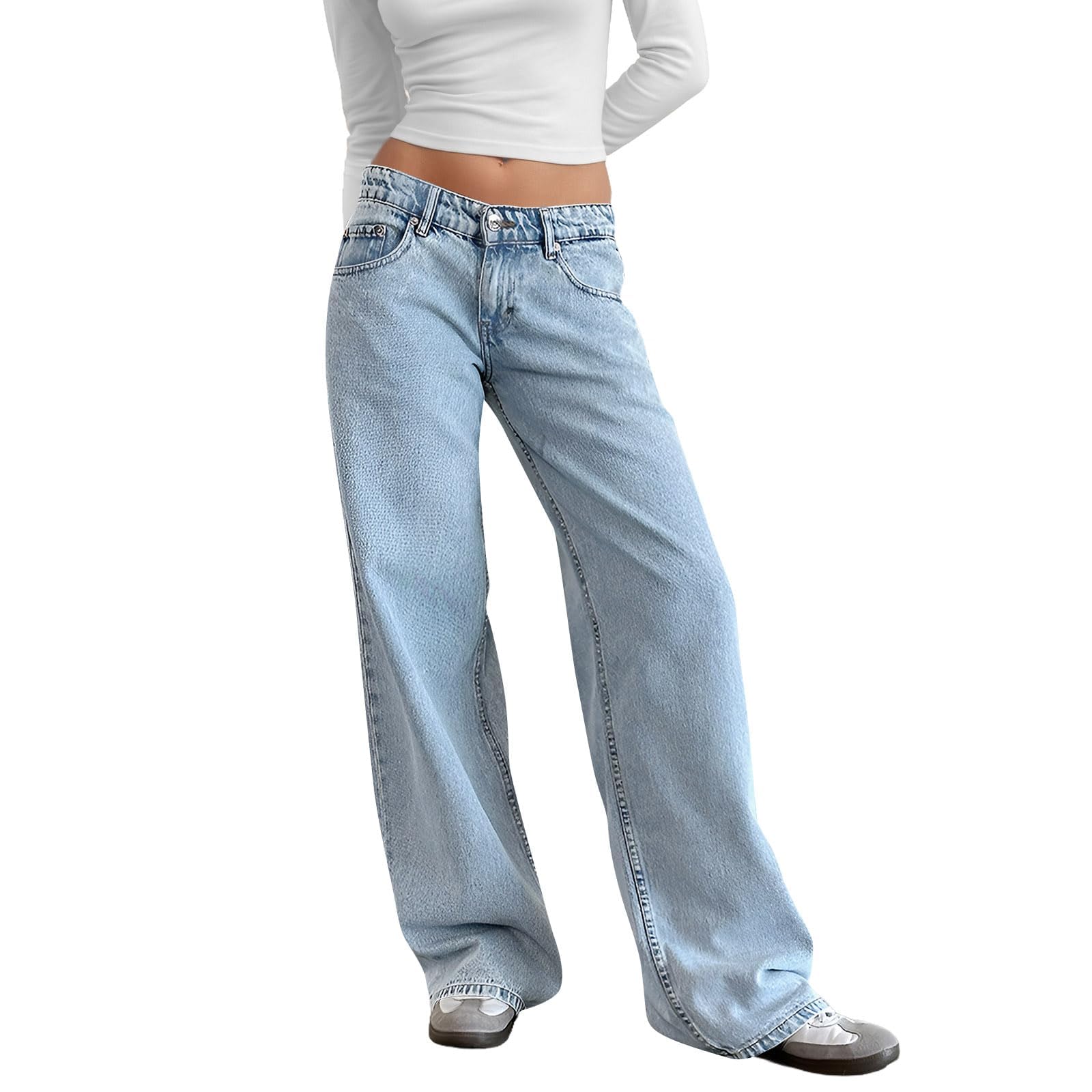 Jean large Y2K extensible et confortable à coupe ample boyfriend - 4