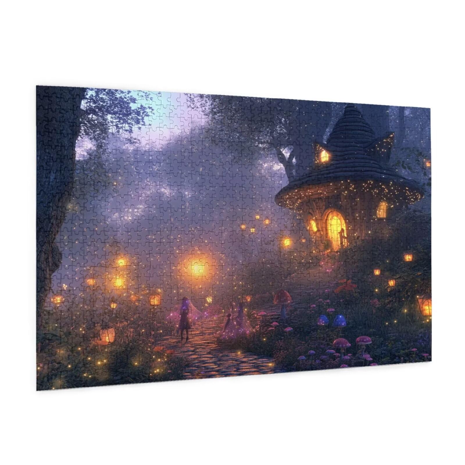 Forêt Puzzle 1000 Pièces Adultes Puzzle Paysage Motif Design avec Emballage Cadeau pour Cadeau Femme, Activité Familiale Stimulante Débutants pour Decoration Chambre Murale Maison 75 x 50 cm -76Y