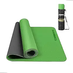 Tapete de Yoga Antiderrapante TPE 6mm Pilates com Bolsa Premium Rubber Fit