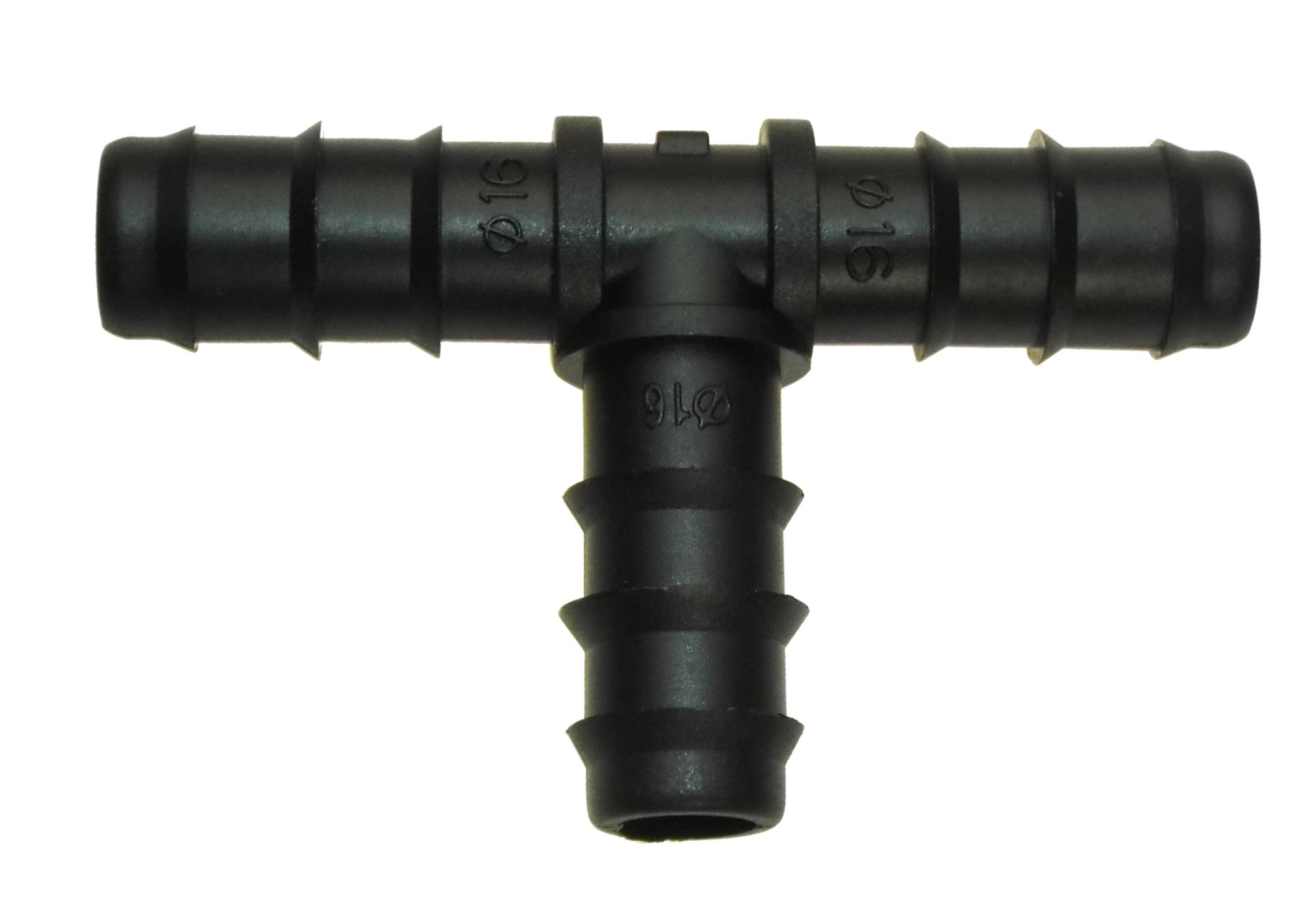 Cost Wise 13Mm(I/D) 16Mm(O/D) Connectors/Fittings For A Garden Automatic Irrigation System, Tee,Elbow,Bung,Straight,Valves.by Cost Wise®,The Irrigation Specialists (Tee X10)