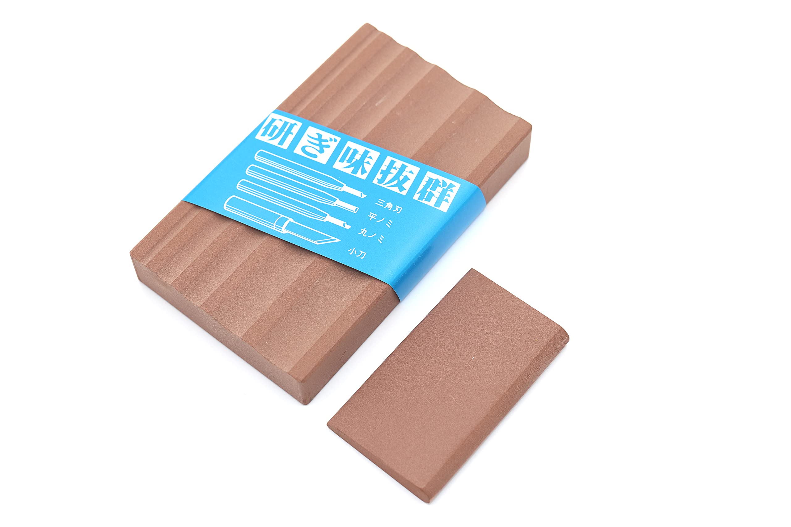 Cocktail7 Japanischer Schleifstein King #1000 für Holzscheren, Steine, Holzbearbeitung, 2 Steine, Braun, 11x6.6x1.5 cm, 233 g