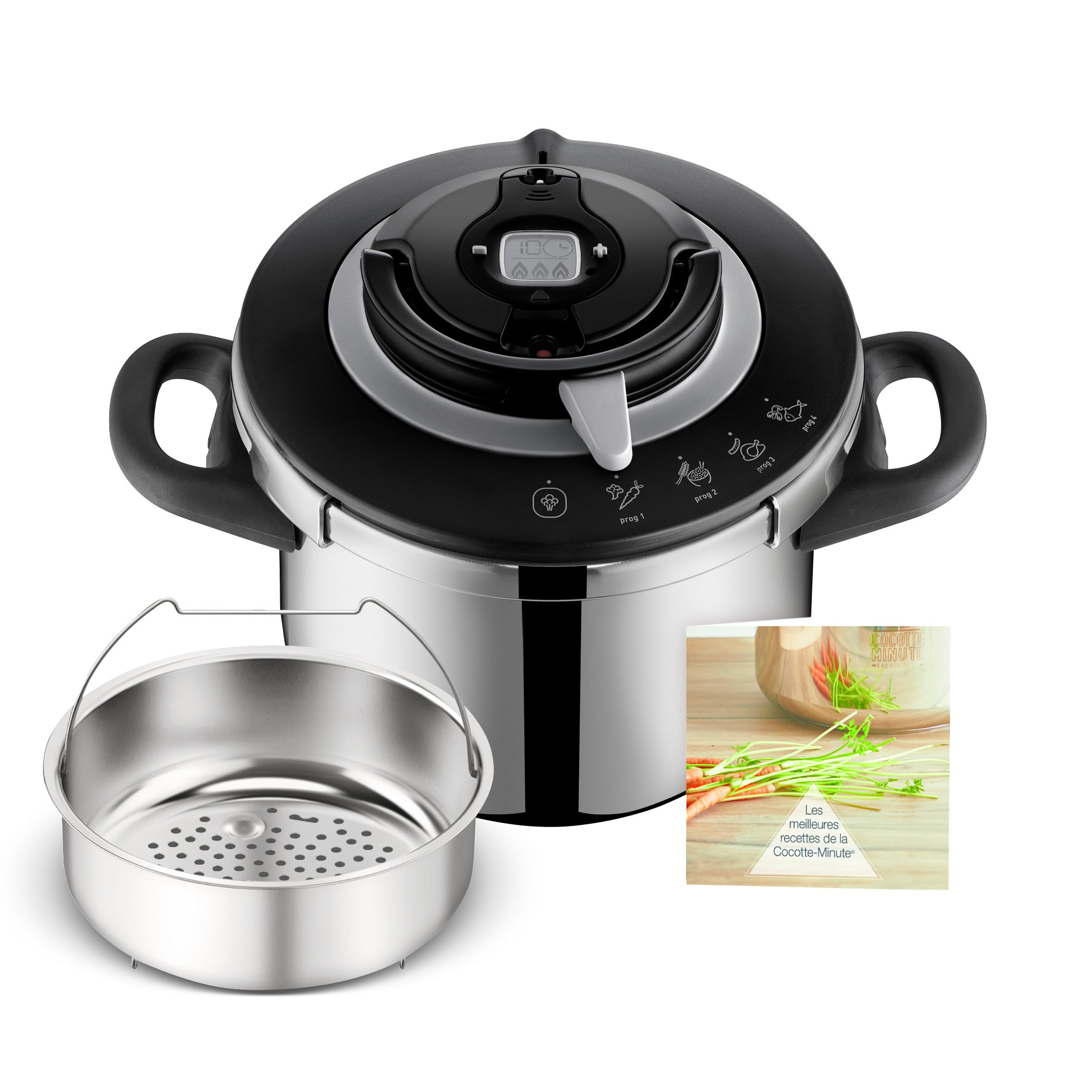 SEB Clipso+ CHEF 6L, cocotte-minute induction, 4 programmes de cuisson