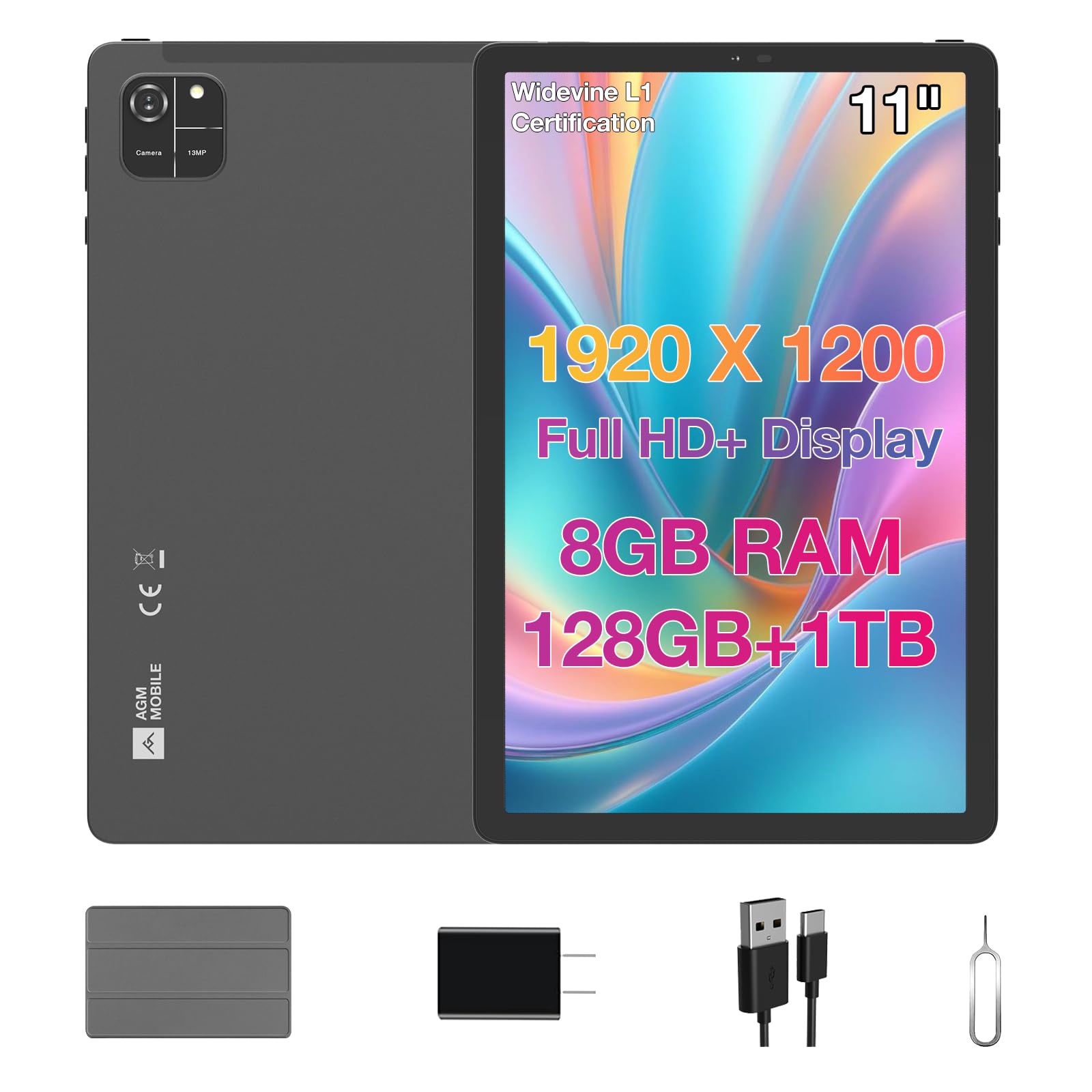 Amazon.co.jp: 2024 タブレット、AGM PAD T1 Android 14 タブレット、8