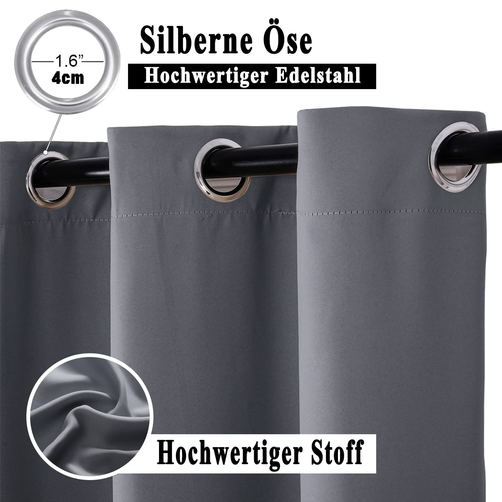 Outdoor Vorhang Wetterfest, 1 Stück Outdoor Vorhang Wasserdicht Wetterfest Blickdicht mit Ösen, 24 Farben Sichtschutz Sonnenschutz Outdoor Gardine für Veranda, Pergola, Laube, Custom