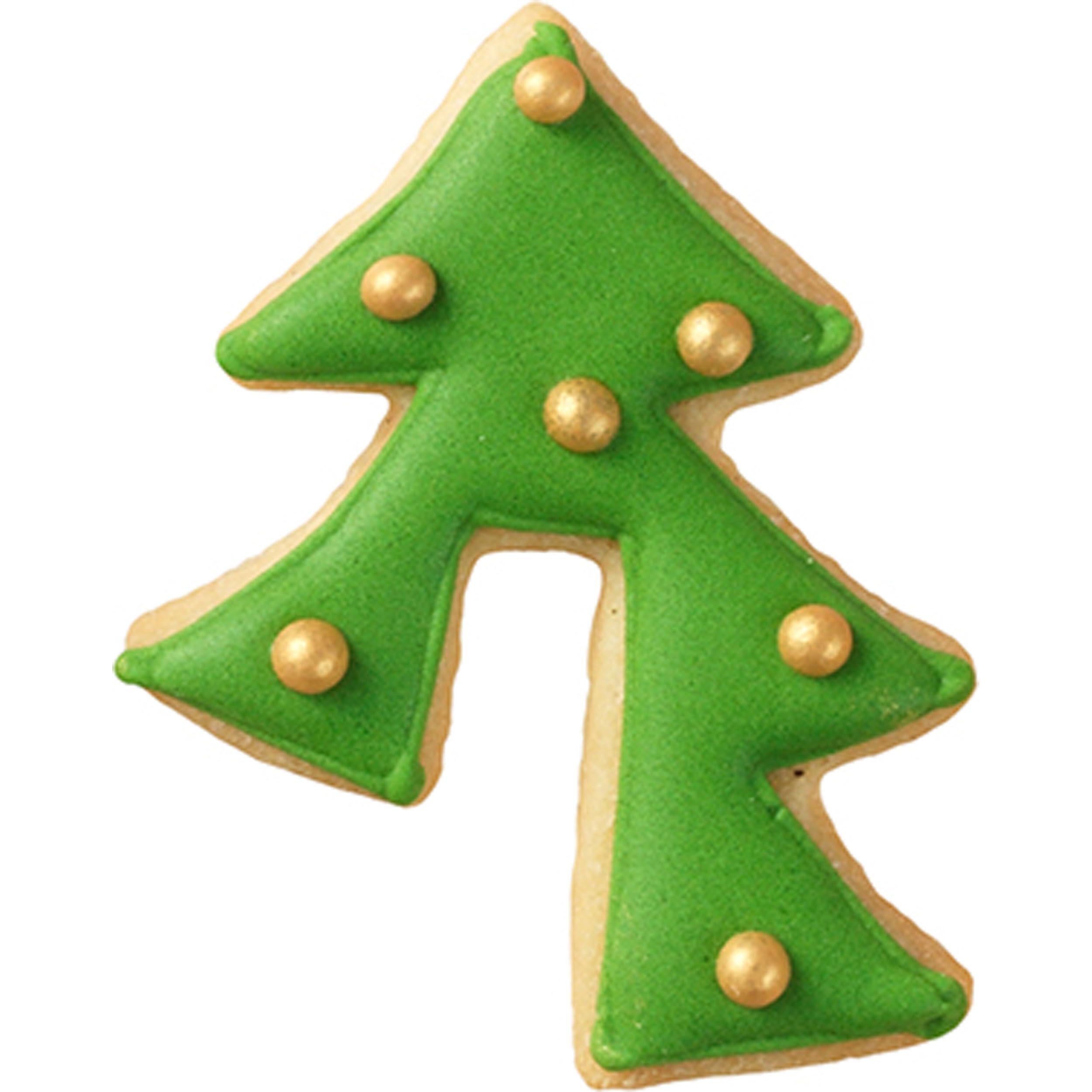 Birkmann V.I.P. - Stampo per biscotti a forma di albero di Natale, per decorare biscotti, marzapane, fondente, acciaio inox, lavabile in lavastoviglie, con fascetta, dimensioni: 5,5 cm