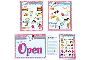 Pretend Play Restaurant Menu Set for Teachers