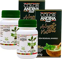 Adoçante Stévia Color Andina 40g-2 potes