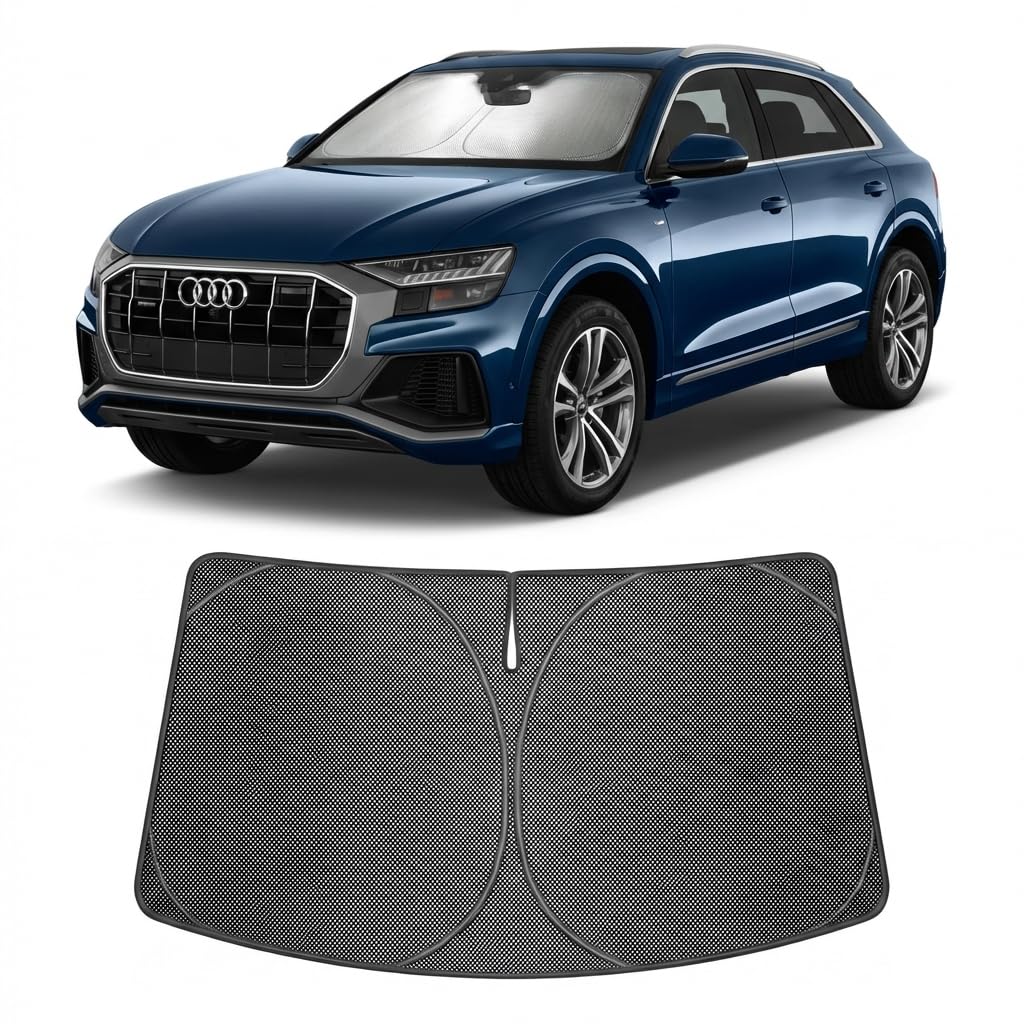 Proadsy Custom Fit 2019-2026 Audi Q8 Windshield Sun Shade, Blocks Heat