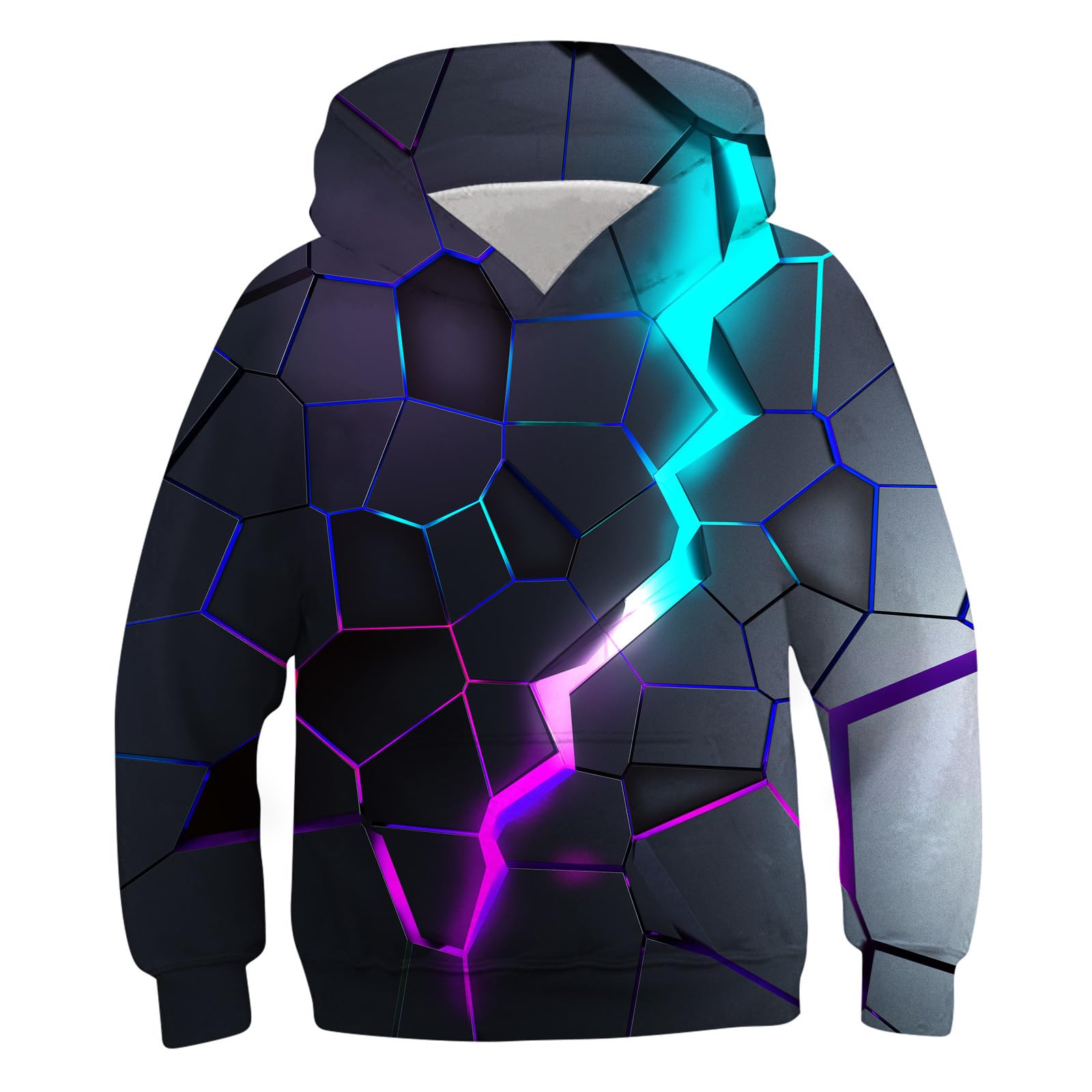 Generisch Weihnachtspullover Mädchen Hoodie Kinder Pullover Reindeer 3D