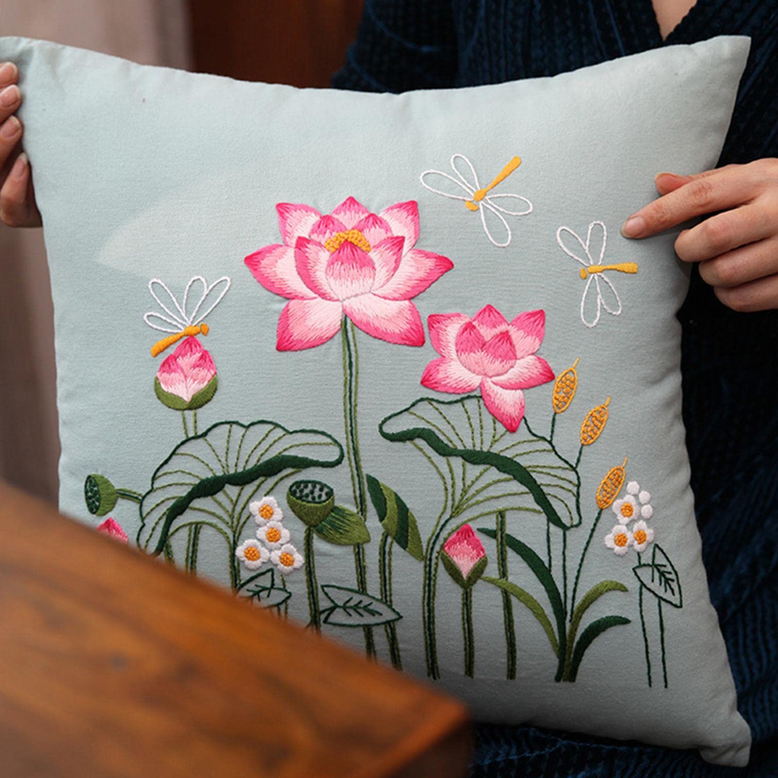 珍品❣️豪華シルクデイザイン刺繍ベットカーバーと枕カバー 1_000000108209.jpg
