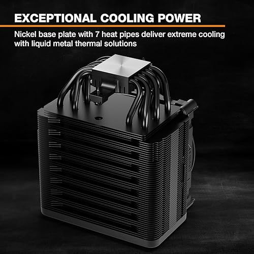 Miniatura 27 de be quiet! Dark Rock Pro 5 Enfriador silencioso de CPU Flujo de aire inmensamente alto 7 tubos de calor de cobre de alto rendimiento