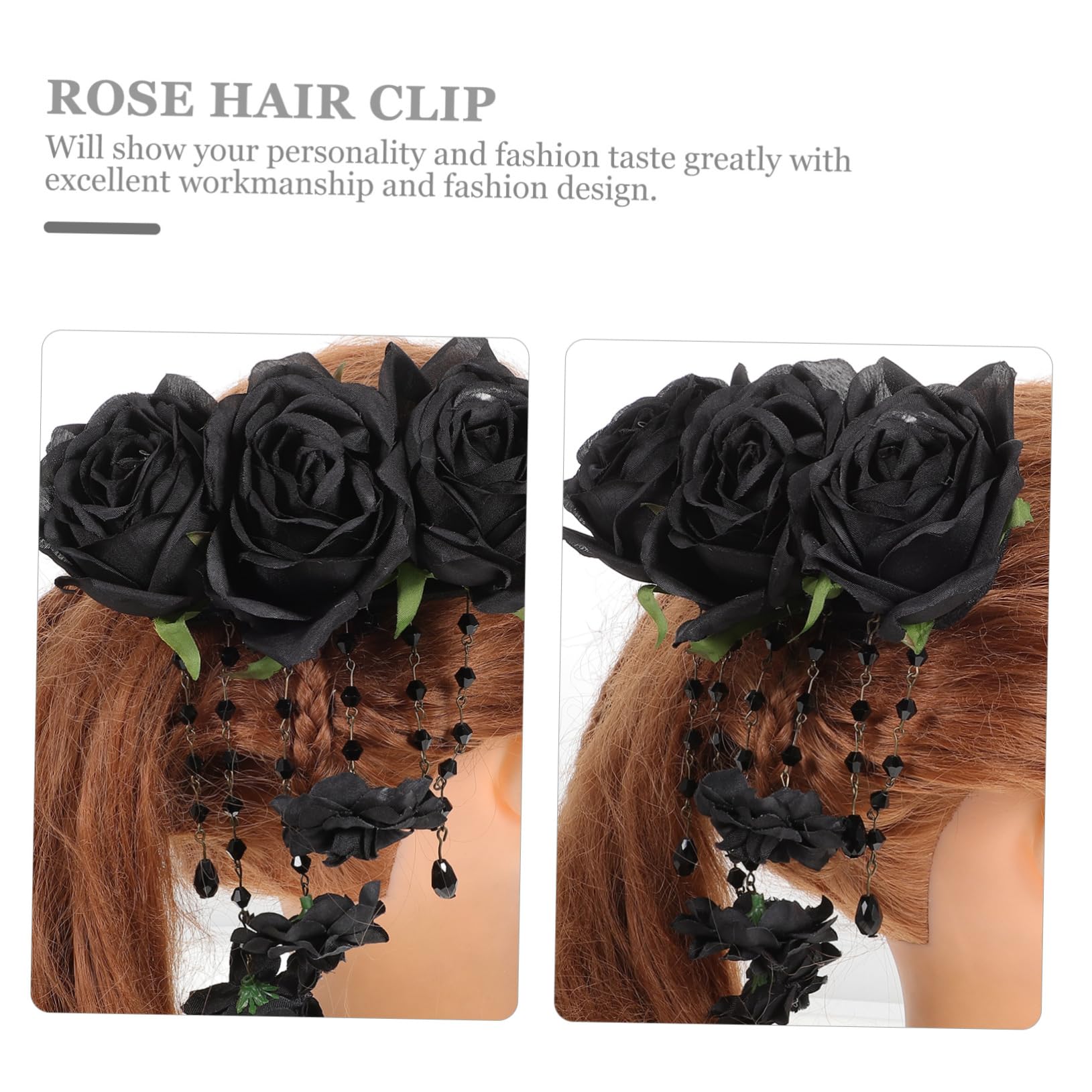 Didiseaon 4 Piezas pasador de pelo rosa accesorios pelo mujer paseo sombrerería taburete de horquilla Perder Accesorios para el cabello tela