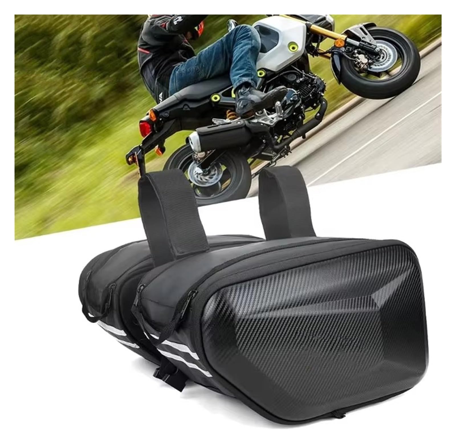 Moto Paraurti Borsa per MSX125 per Grom Sport Eva Moto Borse Laterali Impermeabili Borsa Laterale per Bagagli