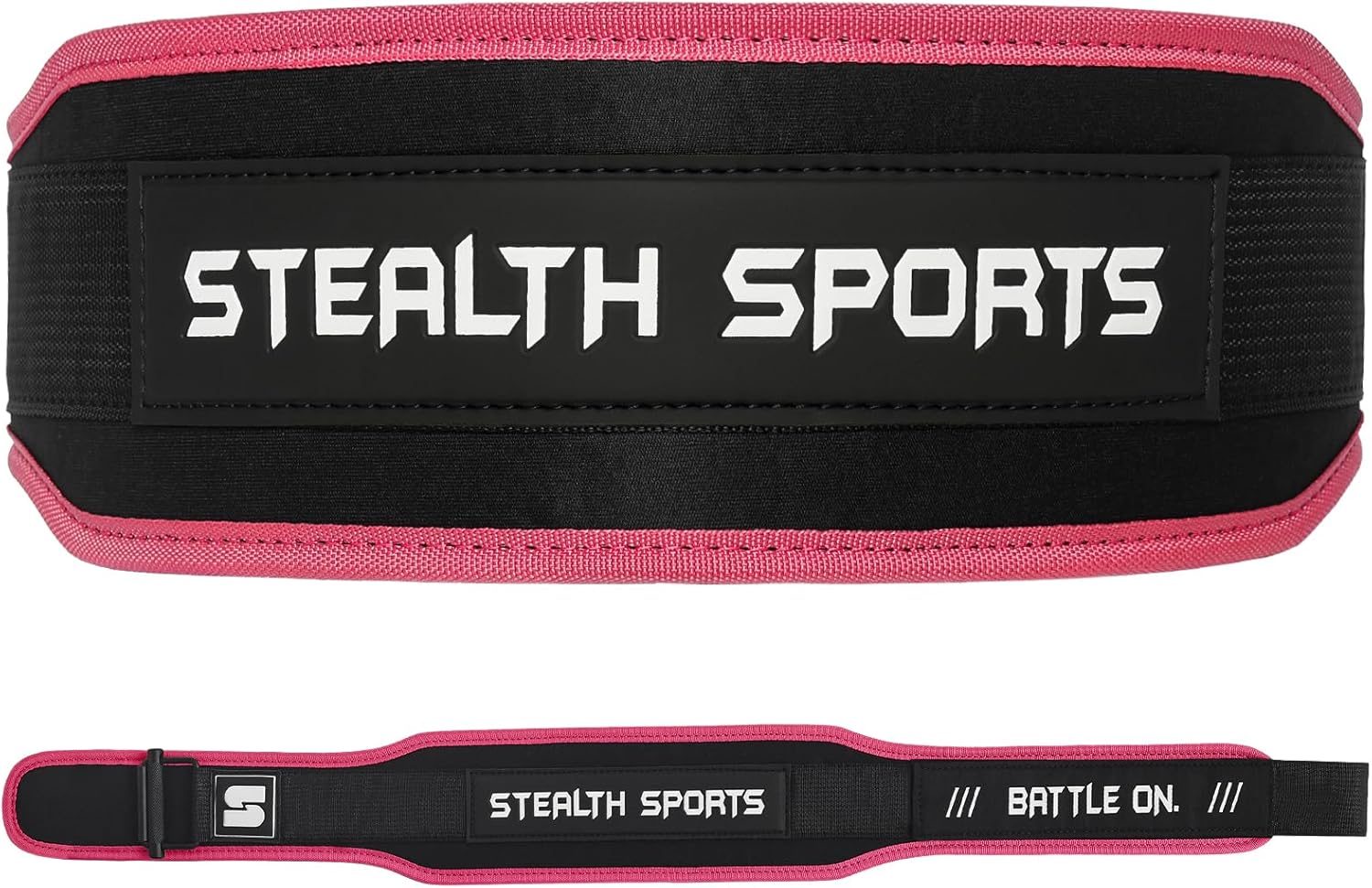Stealth Sports 4-inch Weight Lifting Belt Self Locking Gym Belt Back Support Weightlifting Belt for Men Women Workout Belt Deadlift Squats Olympic Bodybuilding Strength Training Belt