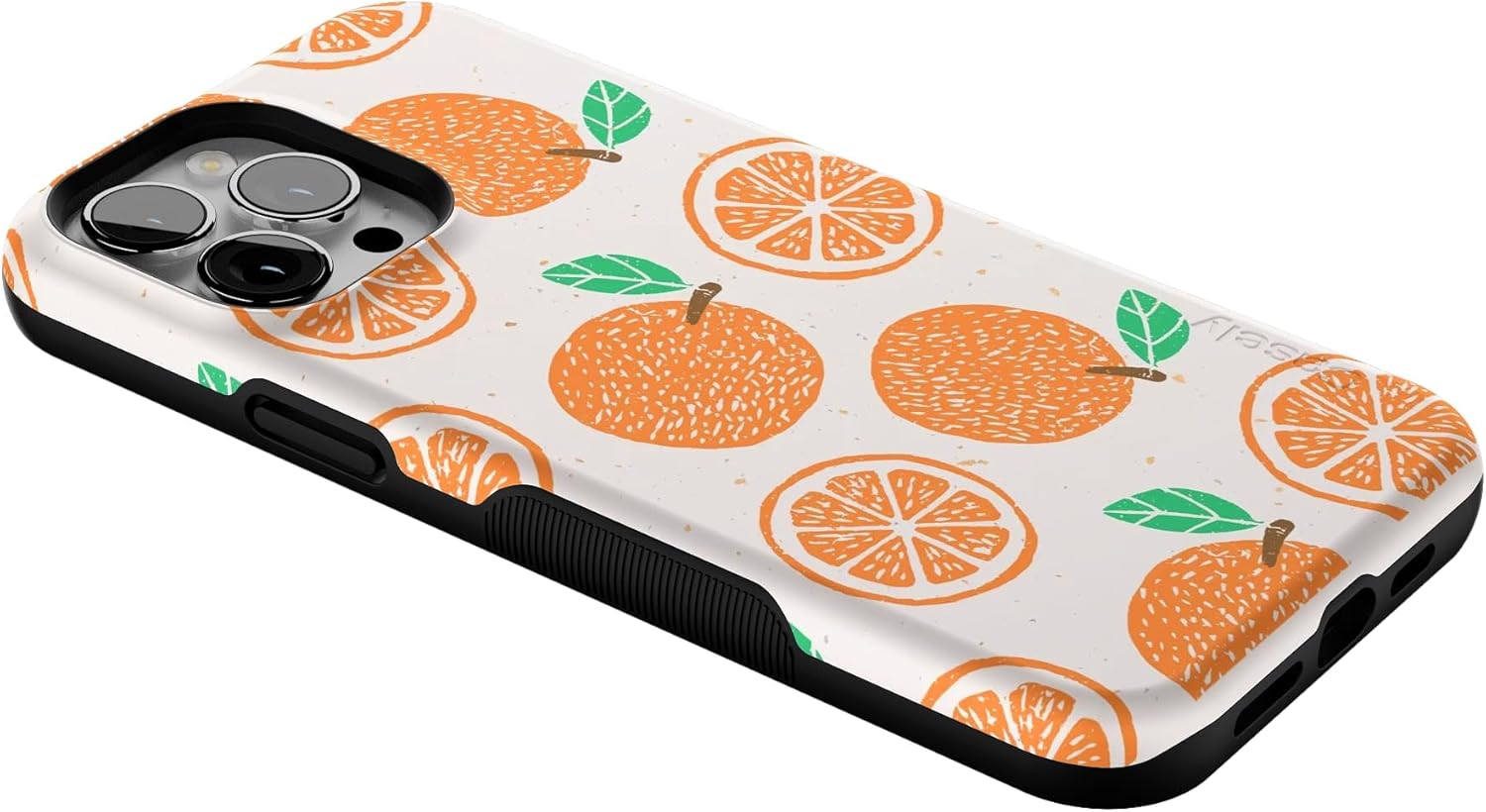 Casely iPhone 13 Pro Max Case | Main Squeeze | Orange Stamped | Bold Protective Design | Compatible with MagSafe