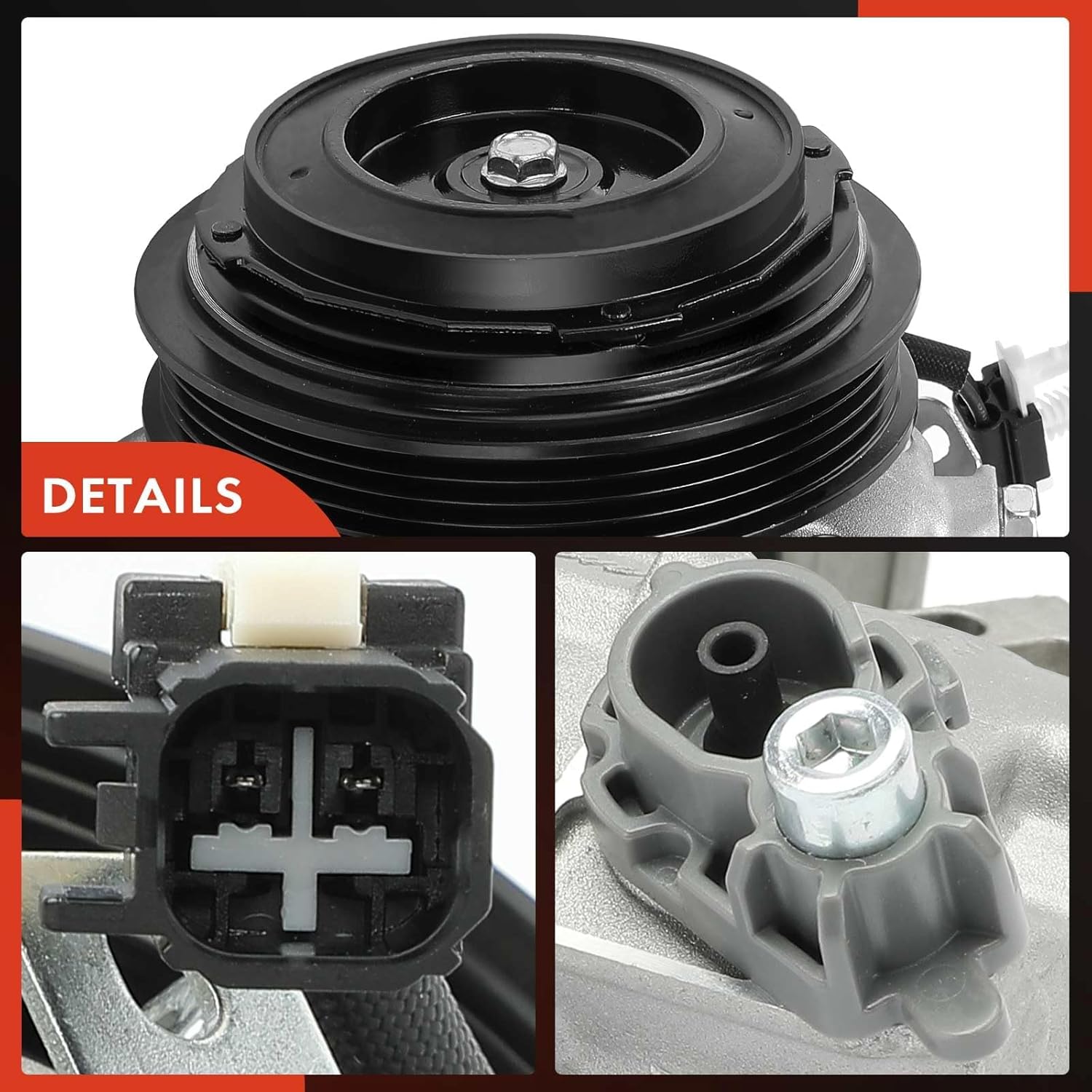 A-Premium Air Conditioner AC Compressor with Clutch Compatible with Ford F-150 F150 2018 2019 2020, 5.0L