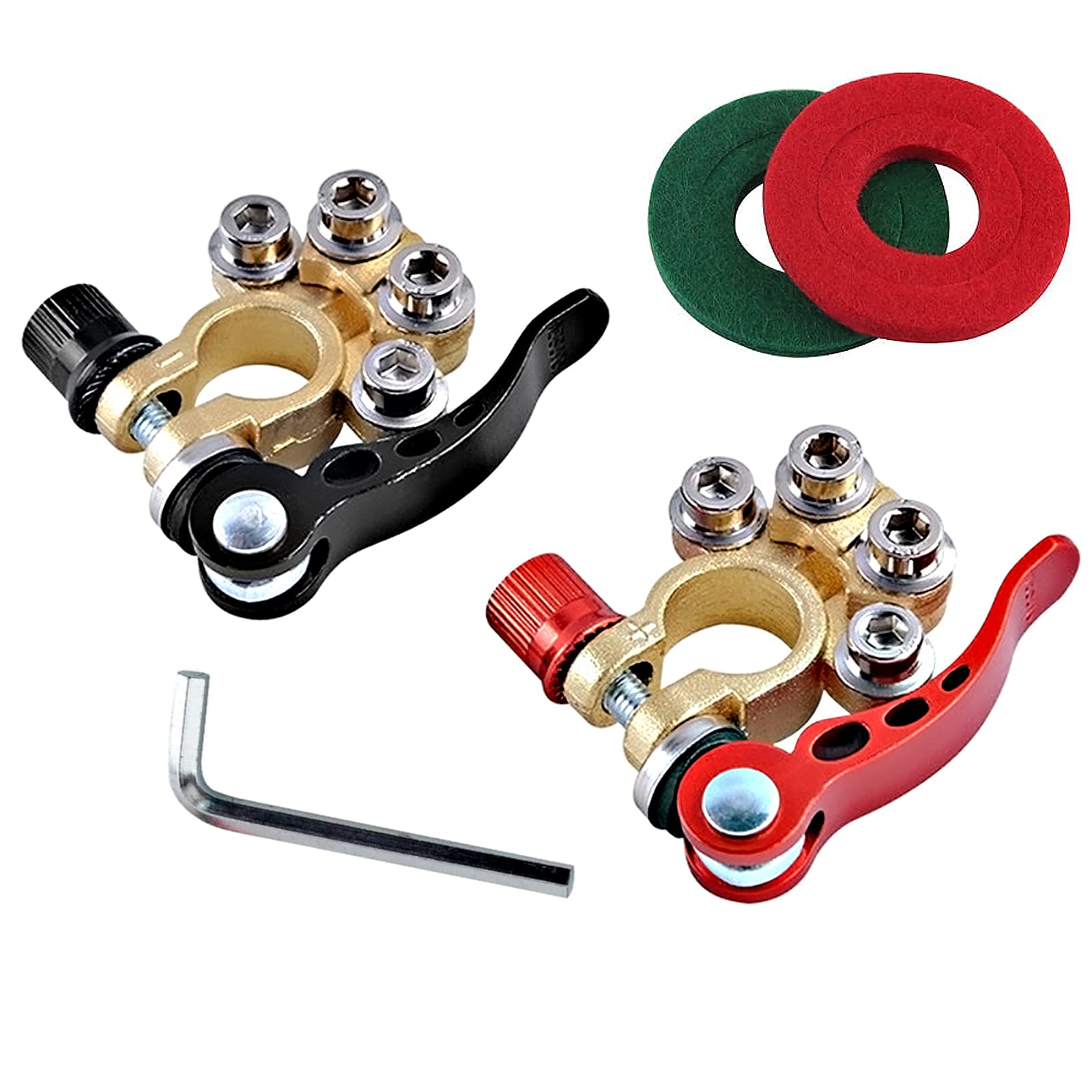 Buy Battery Terminal Connector with 4 Way, 2PCS Quick Release