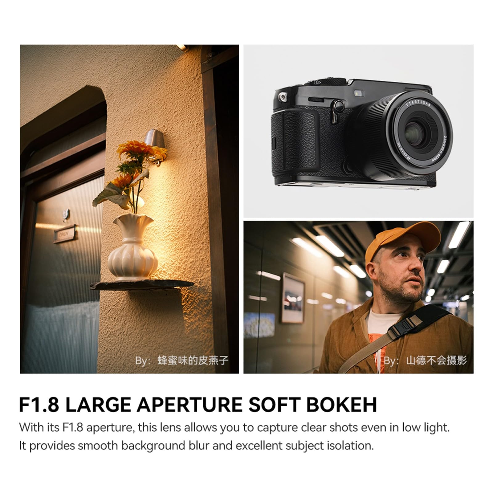 TTArtisan 23mm F1.8 X-Mount Lente de foco automático APS-C STM